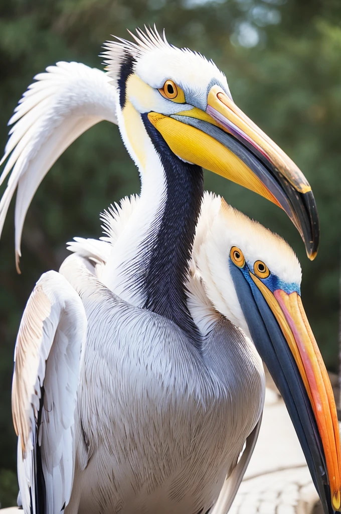 Pelican-faced man