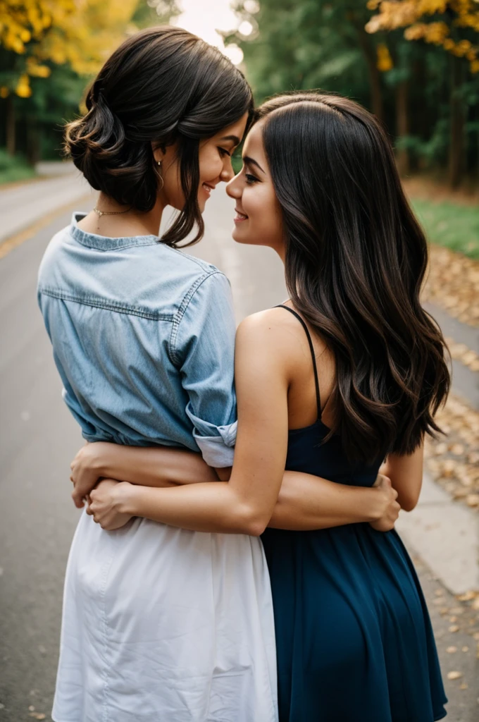 Two people from behind holding each other&#39;s pinky with black background