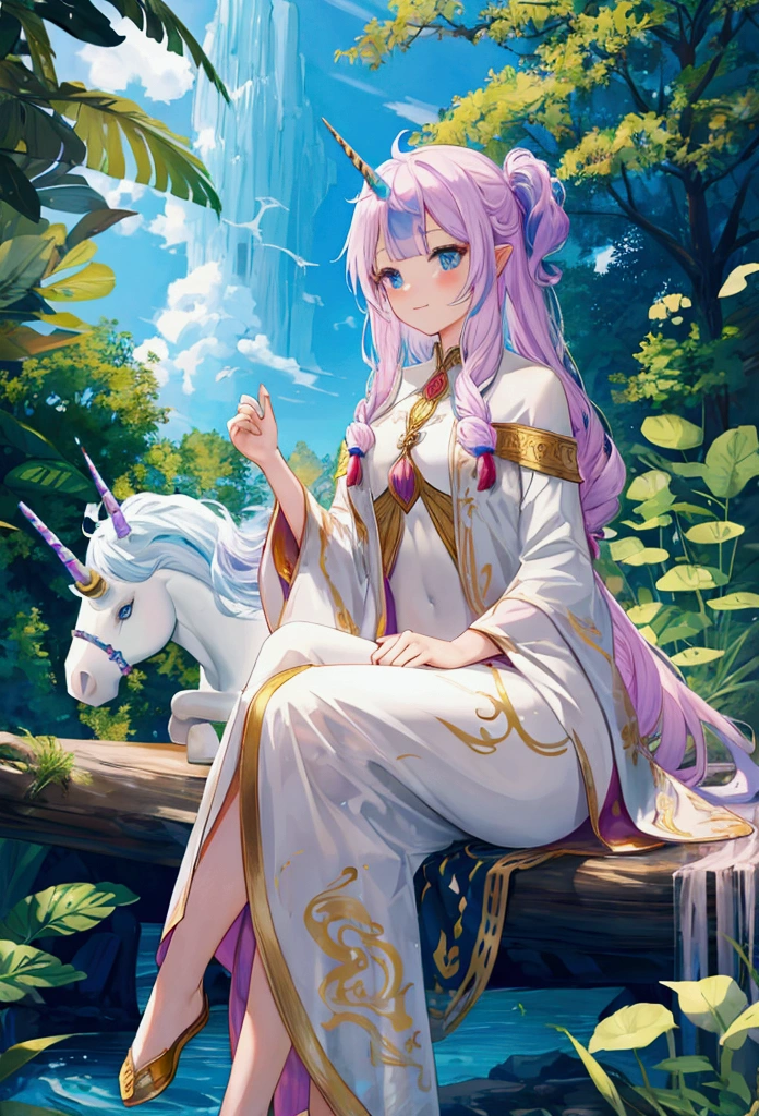 mythical animal unicorn sitting