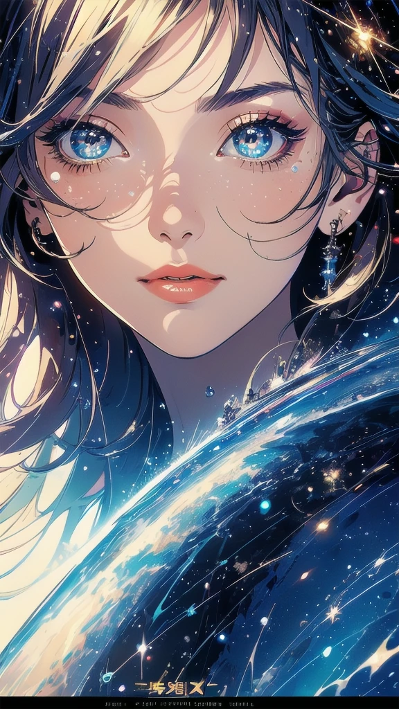 (((masterpiece, highest quality))),(((solo:1.2))),(((1girl:1.2))),(((32k wallpaper))),(very detailed, vintage science fiction),((((((cinematic movie poster)))))),(((((portfolio))))),(((((((Close-up))))))),,((((various angle)))),(((((ultimate highlight))))),((((complete. detailed face)))),(((((Extremely talented))))),(((most complicated machine))),(((text))),(((typography))),(((((best complicated machine))))),(((((genius mechanic))))),(((((gorgeous light leak))))),(((sparkling eyes))),(((hexagon))),(((Overly complicated background:beautiful sky)))