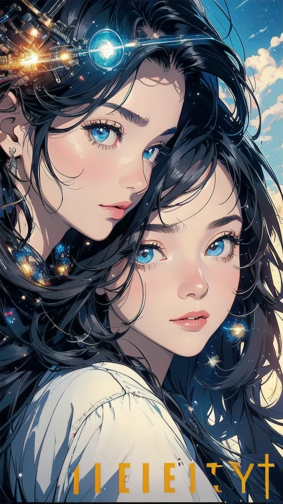 (((masterpiece, highest quality))),(((solo:1.2))),(((1girl:1.2))),(((32k wallpaper))),(very detailed, vintage science fiction),((((((cinematic movie poster)))))),(((((portfolio))))),(((((((Close-up))))))),,((((various angle)))),(((((ultimate highlight))))),((((complete. detailed face)))),(((((Extremely talented))))),(((most complicated machine))),(((text))),(((typography))),(((((best complicated machine))))),(((((genius mechanic))))),(((((gorgeous light leak))))),(((sparkling eyes))),(((hexagon))),(((Overly complicated background:beautiful sky)))