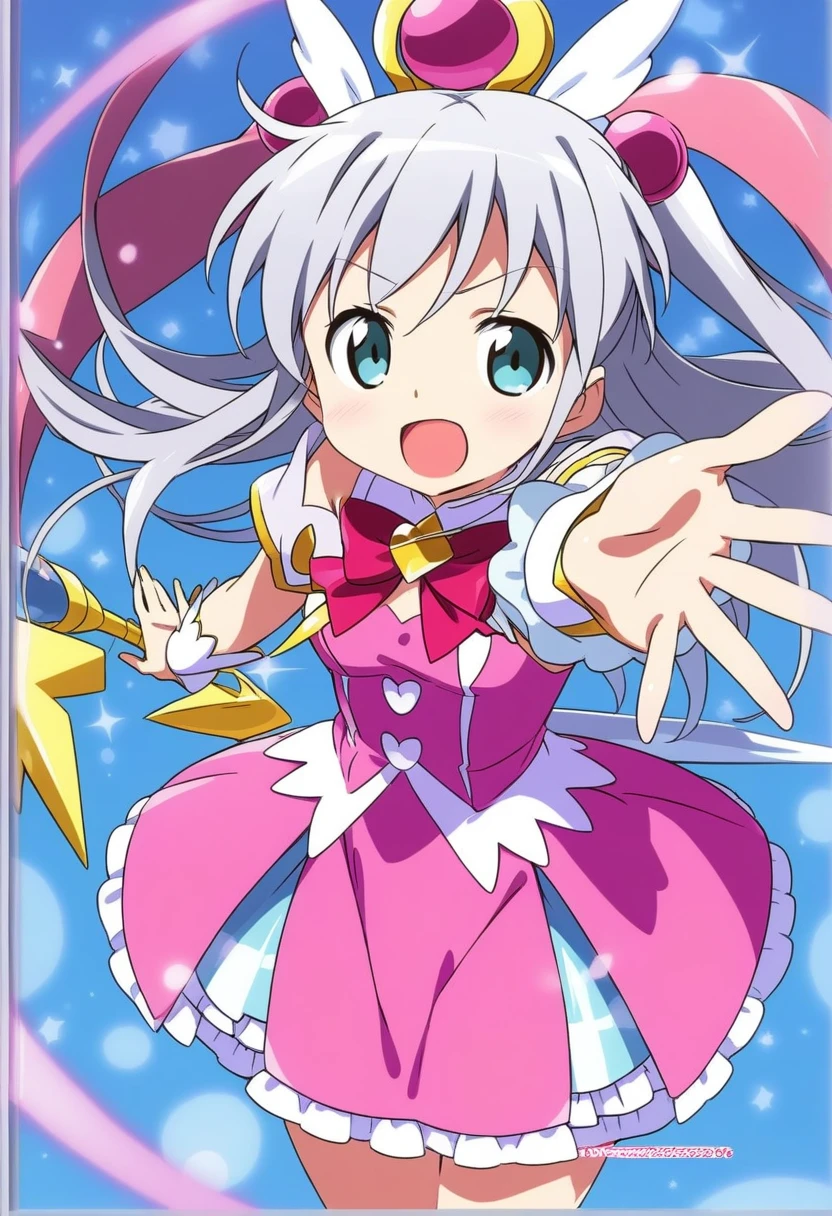Silver Hair、cute、Magical girl、Wearing a hat
