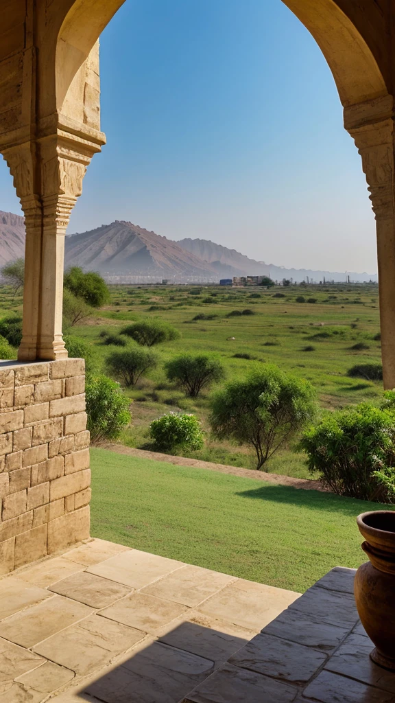 serene landscape with the Aravalli hills in the
Background , transiting to historic images and map of haldighati
