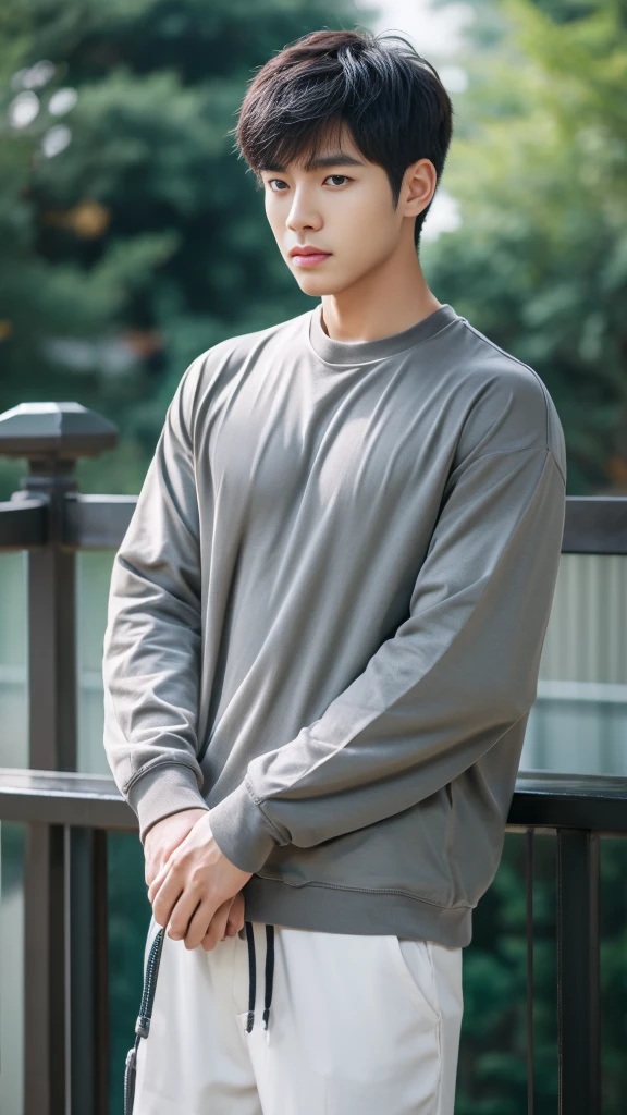 Asian alpha male in gray shirt looking at camera, Shin Jinying, Kim Do-young, Paint Ulzzang, Shen Quanrui, korean men, Shin Jin Young's Aesthetics, faceเกาหลีที่น่ารัก, handsome young man'face, Jaeyong Nam, beautiful eyes、Kim Taejoon, Hyungtae, Inspiration from Jong Suk Lee, Avatar, Korean artist, Jung Jae Hyo