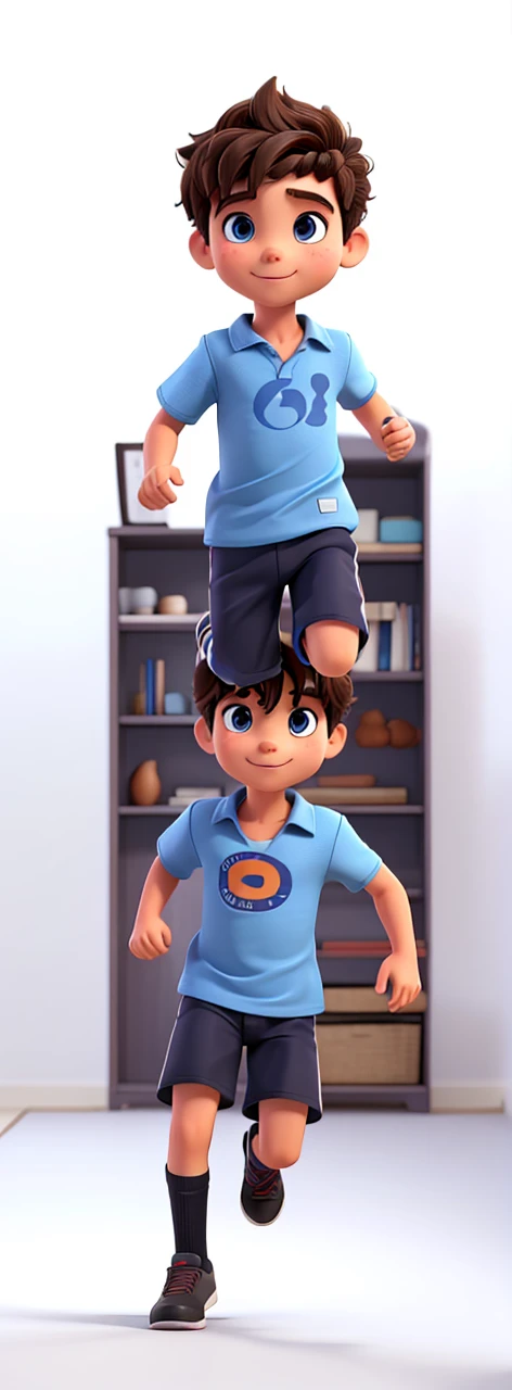 Image of boy running 3D