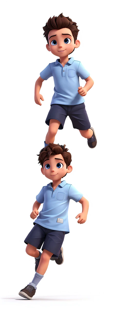 Image of boy running 3D