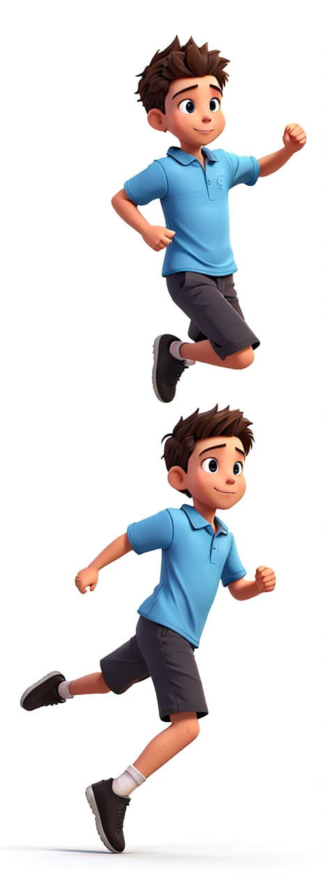 Image of boy running 3D