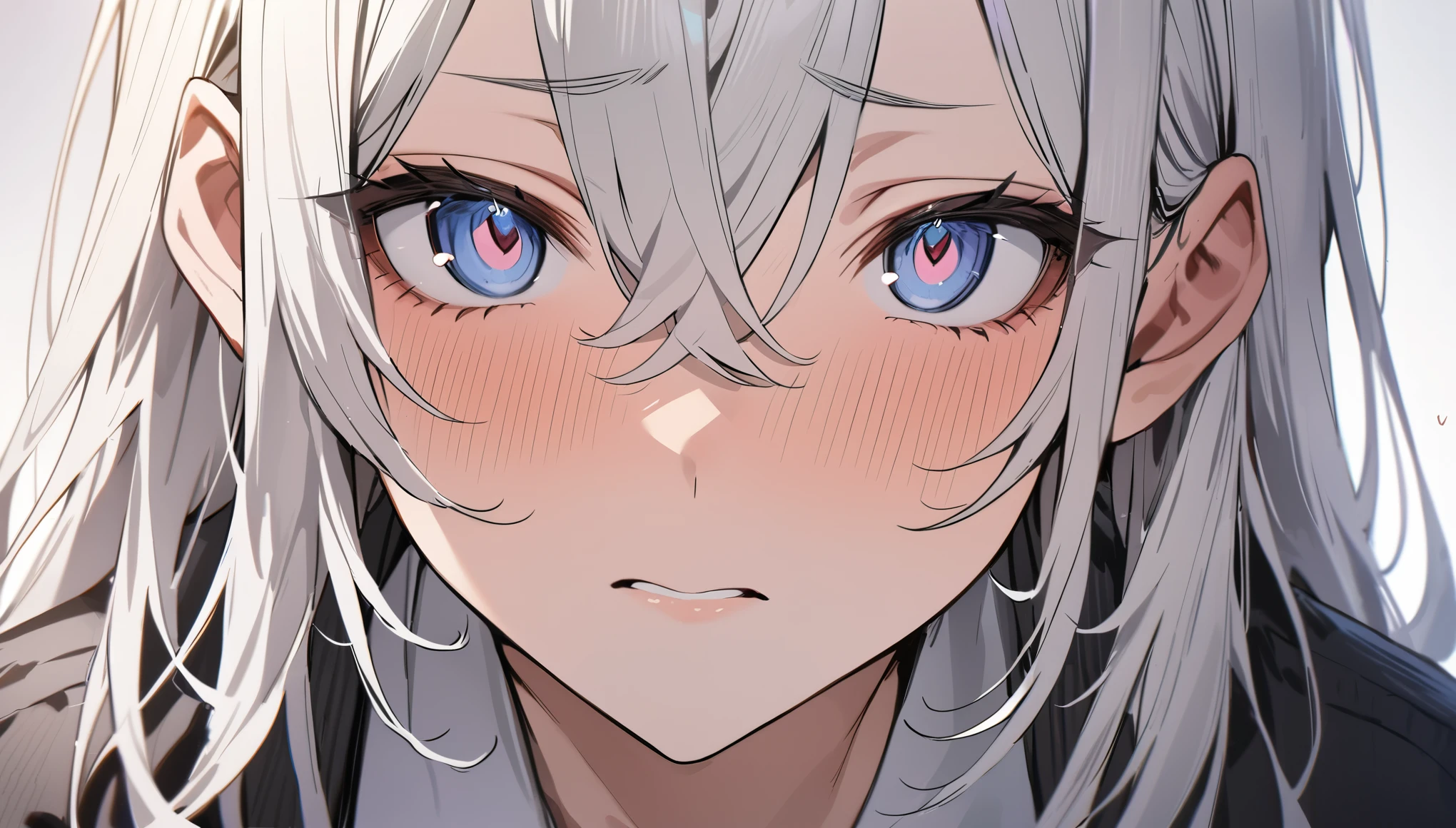 (muste piece), (best quality), very detailed eyes, expressive eyes, perfect face, very detailed face, highly detailed face, beautiful girl, 8K, beautiful girl, white background, delicate and beautiful face and eyes, dark intense shadow,
1 girl, vtuber style, cool girl, girls frontline style, girls frontline, g11, long hair, bikini, front-tie top, Unbuttoned shorts, small chest, cropped shoulders, clavicle, wet body, wet hair, one eye close, sleepy, body visible through clothes, chest visible through clothes, ass visible through thighs, (whole body), barefoot, naked thighs, sitting, open legs wide,