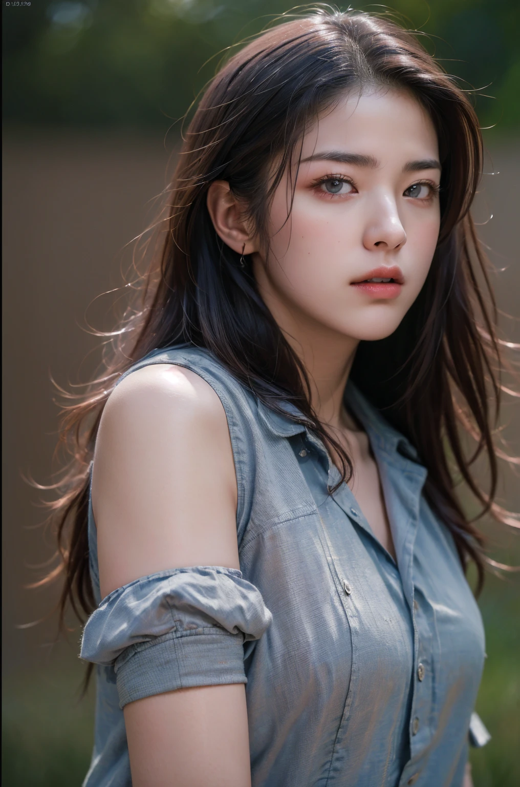 (best quality:1.4),(masterpiece:1.4),(realistic:1.4),(realistic:1.2),(ultra high resolution, RAW photos:1.4),(HDR, very detailed:1.2),(8k:1.2),movie pics 1girl,realistic 스타일,(big bust:1.2),upper body,Sports Awards,long hair,
