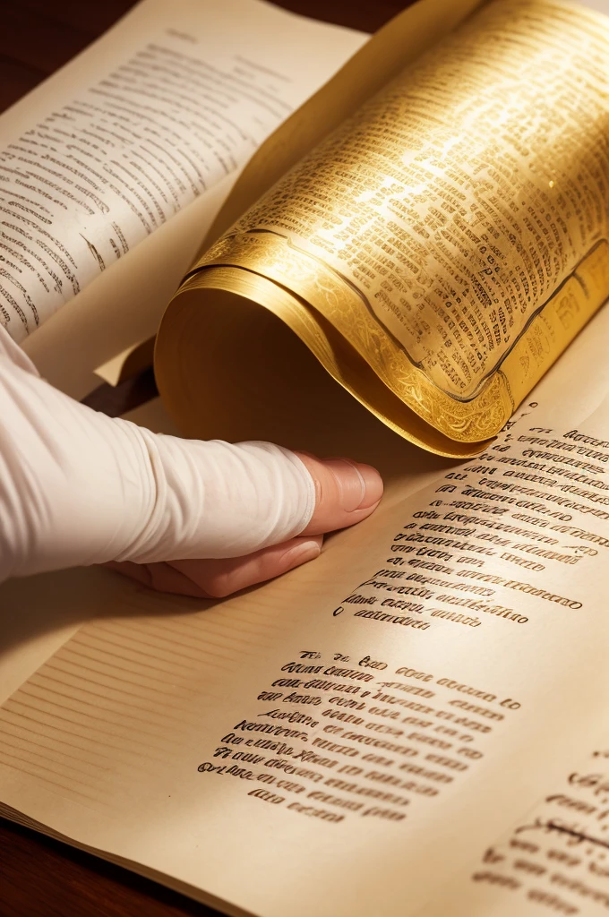 Write in Portuguese First John Chapter 3 Verse 17 in the form of a parchment in gold colors around the parchment