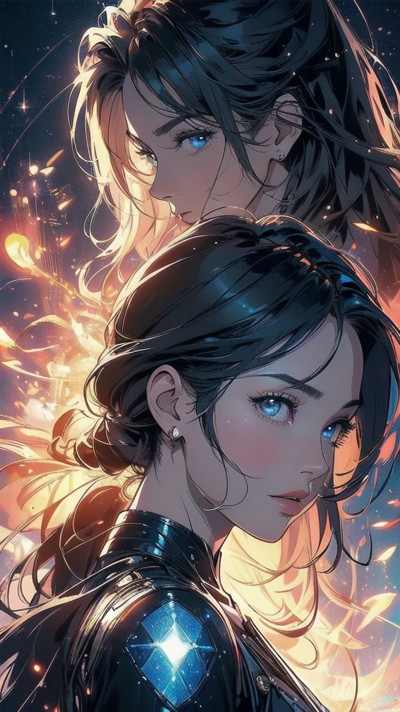 (((masterpiece, highest quality))),(((solo:1.2))),(((1girl:1.2))),(((32k wallpaper))),(very detailed, vintage science fiction),((((((cinematic movie poster)))))),(((((portfolio))))),(((((((Close-up))))))),,((((various angle)))),(((((ultimate highlight))))),((((complete. detailed face)))),(((((Extremely talented))))),(((most complicated machine))),(((text))),(((typography))),(((((best complicated machine))))),(((((genius mechanic))))),(((((gorgeous light leak))))),(((sparkling eyes))),(((hexagon))),(((Overly complicated background:beautiful sky)))