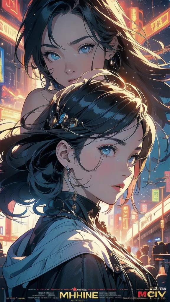 (((masterpiece, highest quality))),(((solo:1.2))),(((1girl:1.2))),(((32k wallpaper))),(very detailed, vintage science fiction),((((((cinematic movie poster)))))),(((((portfolio))))),(((((((Close-up))))))),,((((various angle)))),(((((ultimate highlight))))),((((complete. detailed face)))),(((((Extremely talented))))),(((most complicated machine))),(((text))),(((typography))),(((((best complicated machine))))),(((((genius mechanic))))),(((((gorgeous light leak))))),(((sparkling eyes))),(((hexagon))),(((Overly complicated background:beautiful sky)))