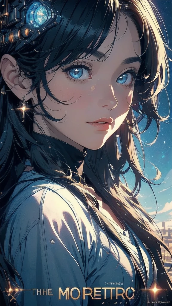 (((masterpiece, highest quality))),(((solo:1.2))),(((1girl:1.2))),(((32k wallpaper))),(very detailed, vintage science fiction),((((((cinematic movie poster)))))),(((((portfolio))))),(((((((Close-up))))))),,((((various angle)))),(((((ultimate highlight))))),((((complete. detailed face)))),(((((Extremely talented))))),(((most complicated machine))),(((text))),(((typography))),(((((best complicated machine))))),(((((genius mechanic))))),(((((gorgeous light leak))))),(((sparkling eyes))),(((hexagon))),(((Overly complicated background:beautiful sky)))