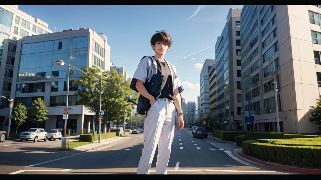 In front of the hospital