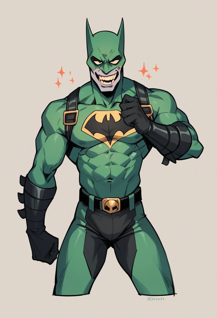 Zombie in batman suit