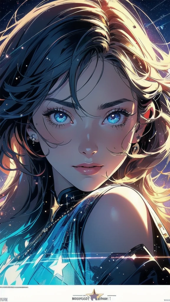 (((masterpiece, highest quality))),(((solo:1.2))),(((1girl:1.2))),(((32k wallpaper))),(very detailed, vintage science fiction),((((((cinematic movie poster)))))),(((((portfolio))))),(((((((Close-up))))))),,((((various angle)))),(((((ultimate highlight))))),((((complete. detailed face)))),(((((Extremely talented))))),(((most complicated machine))),(((text))),(((typography))),(((((best complicated machine))))),(((((genius mechanic))))),(((((gorgeous light leak))))),(((detailed amazing sparkling eyes))),(((hexagon))),(((Overly complicated background:beautiful sky))),(((shooting star)))