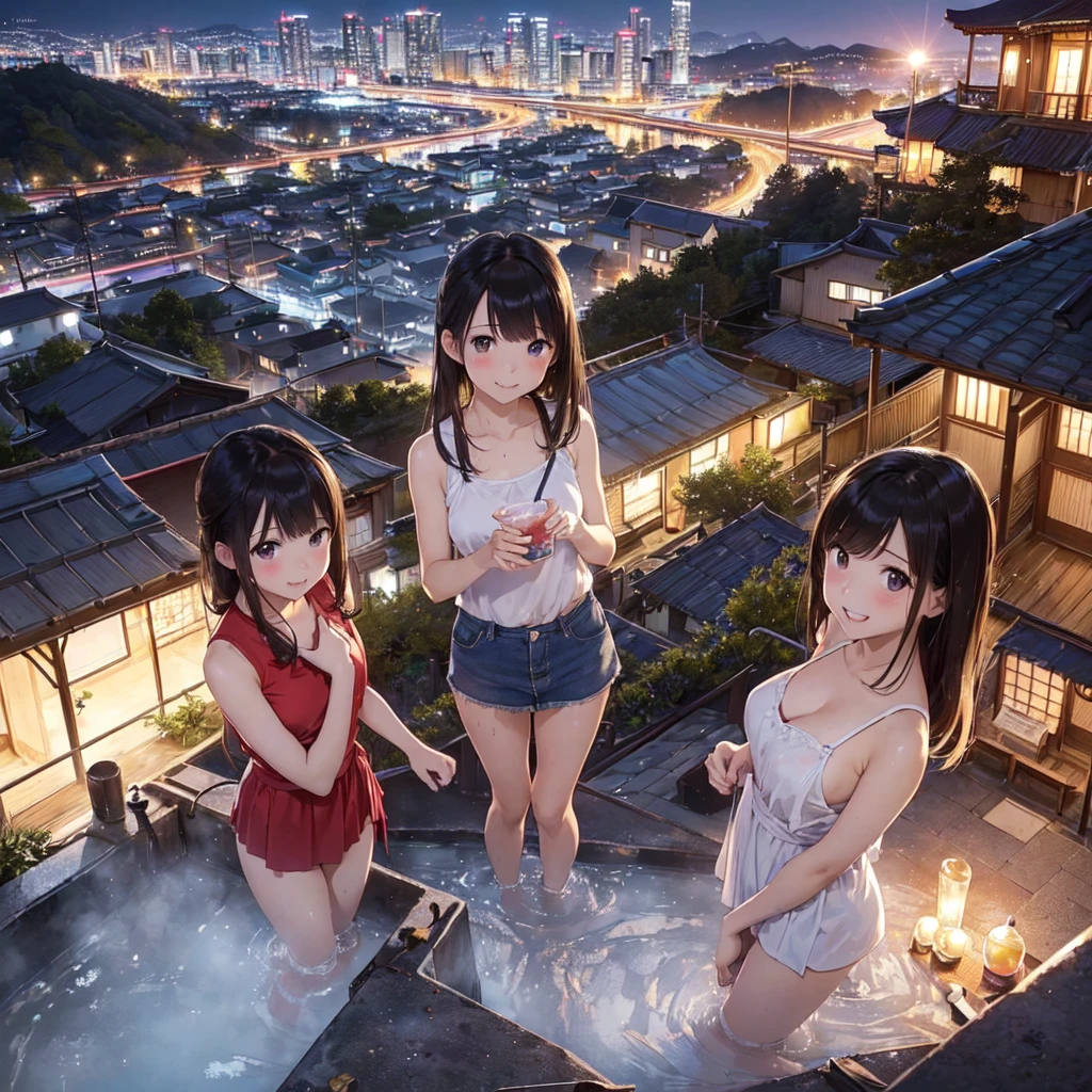 
(masterpiece、Highest quality)、(Photorealistic photography)、Single image、1 picture、(Nostalgic and fantastic night view、middle School girls３People and above、地下へのstage)、(Beautiful night view)、(Showa style、Showa Retro、Abandoned Inn、Japan favelas、Old and dirty hot spring town)、((Big bath、Underground hot spring facilities、stage))、(middle School girls３People and above、Prostitution Street、水着を着た女の子3People and above、Tank top、Panties、smile、fun)、((Unsanitary and dim))、Shady Red Light District、shaved ice、Sale of drinks、(stage、Everyone is having fun bathing)、smile、Happy ren、Perfect Anatomy