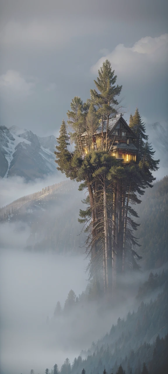 (masterpiece, best quality:1.4), cinematic light, colorful, high contrast, mountain, grass, tree, night, (horror (theme):1.2), (monster:1.2), dark