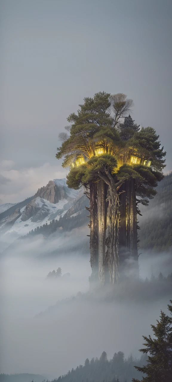 (masterpiece, best quality:1.4), cinematic light, colorful, high contrast, mountain, grass, tree, night, (horror (theme):1.2), (monster:1.2), dark