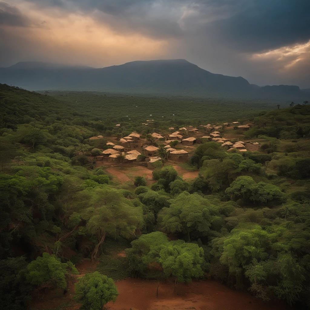 In the heart of West Africa, nestled at the foot of Mount Koukoudi, se trouvait le village d'Iboma. Un village paisible, jadis prospère, but now struck by a curse that consumed its inhabitants : a mysterious and incurable disease. 
