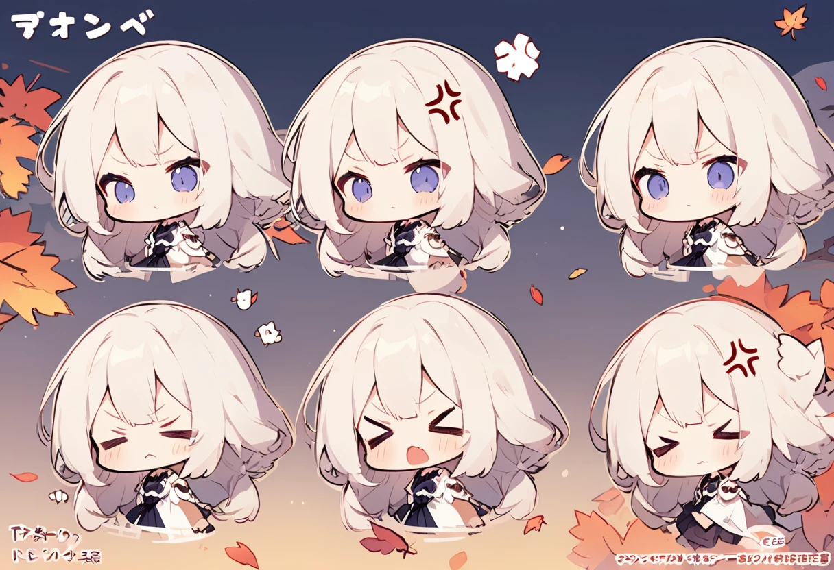 1 Cute Girl,9 tables,9 poses and expressions,Different emotions,10