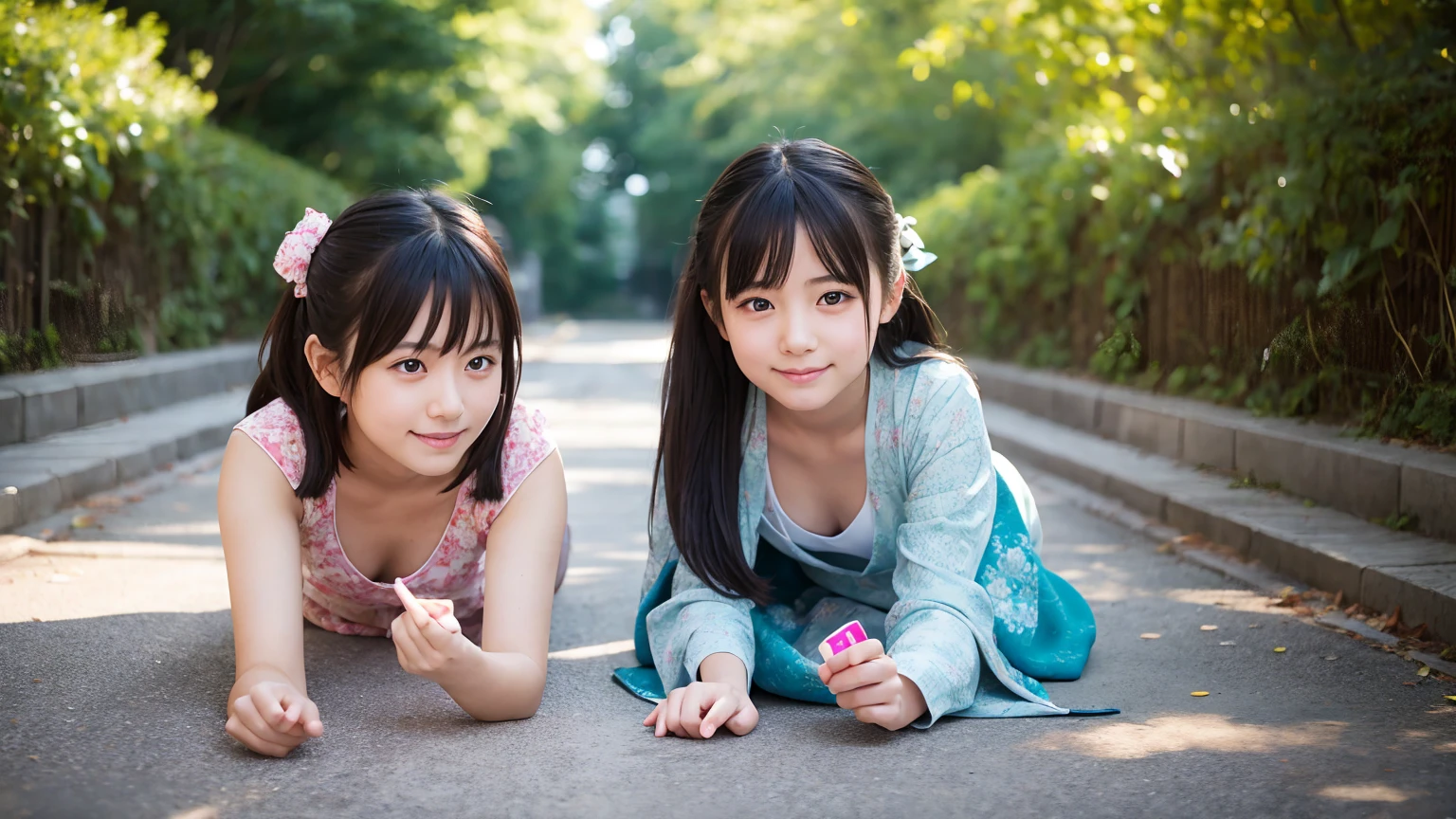 2girls,japanese,Rolling