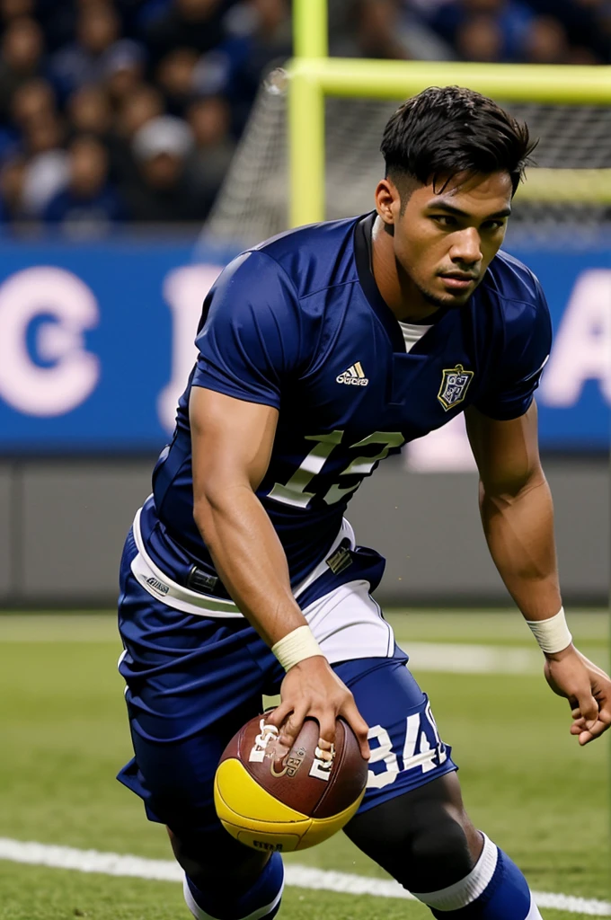 A men who a hardworking on the field 