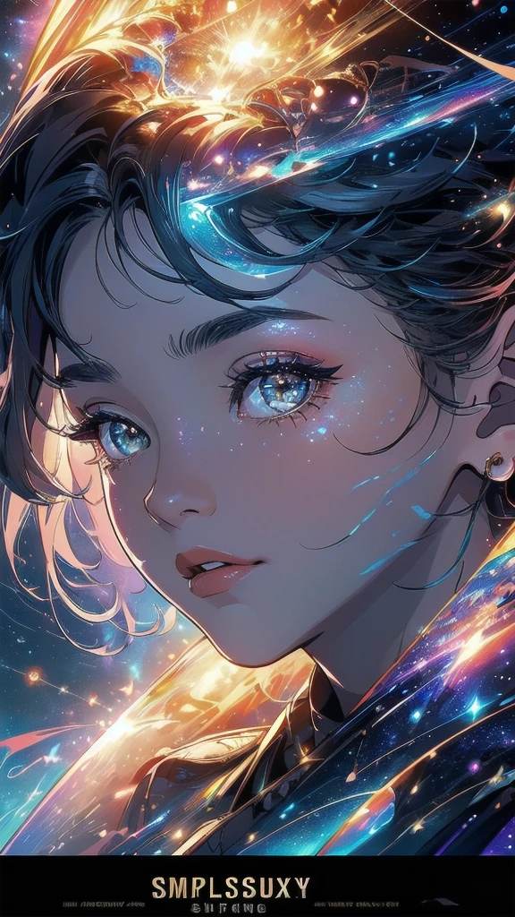(((masterpiece, highest quality))),(((solo:1.2))),(((1girl:1.2))),(((32k wallpaper))),(very detailed, vintage science fiction),((((((cinematic movie poster)))))),(((((portfolio))))),(((((((Close-up))))))),,((((various angle)))),(((((ultimate highlight))))),((((complete. detailed face)))),(((((Extremely talented))))),(((most complicated machine))),(((text))),(((typography))),(((((best complicated machine))))),(((((genius mechanic))))),(((((gorgeous light leak))))),(((detailed amazing sparkling eyes))),(((hexagon))),(((Overly complicated background:unlimited galaxy))),