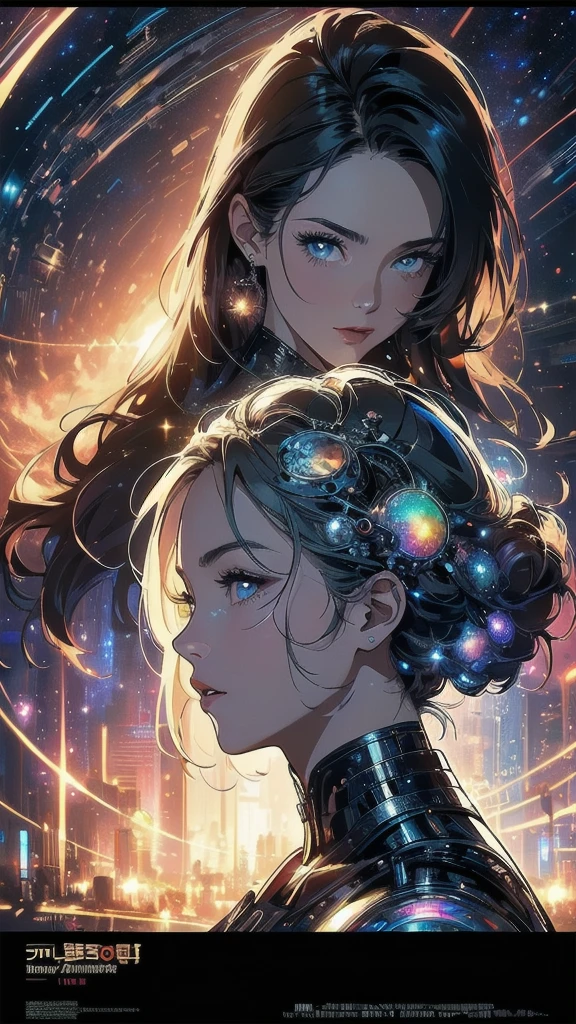 (((masterpiece, highest quality))),(((solo:1.2))),(((1girl:1.2))),(((32k wallpaper))),(very detailed, vintage science fiction),((((((cinematic movie poster)))))),(((((portfolio))))),(((((((Close-up))))))),,((((various angle)))),(((((ultimate highlight))))),((((complete. detailed face)))),(((((Extremely talented))))),(((most complicated machine))),(((text))),(((typography))),(((((best complicated machine))))),(((((genius mechanic))))),(((((gorgeous light leak))))),(((detailed amazing sparkling eyes))),(((hexagon))),(((Overly complicated background:unlimited galaxy))),