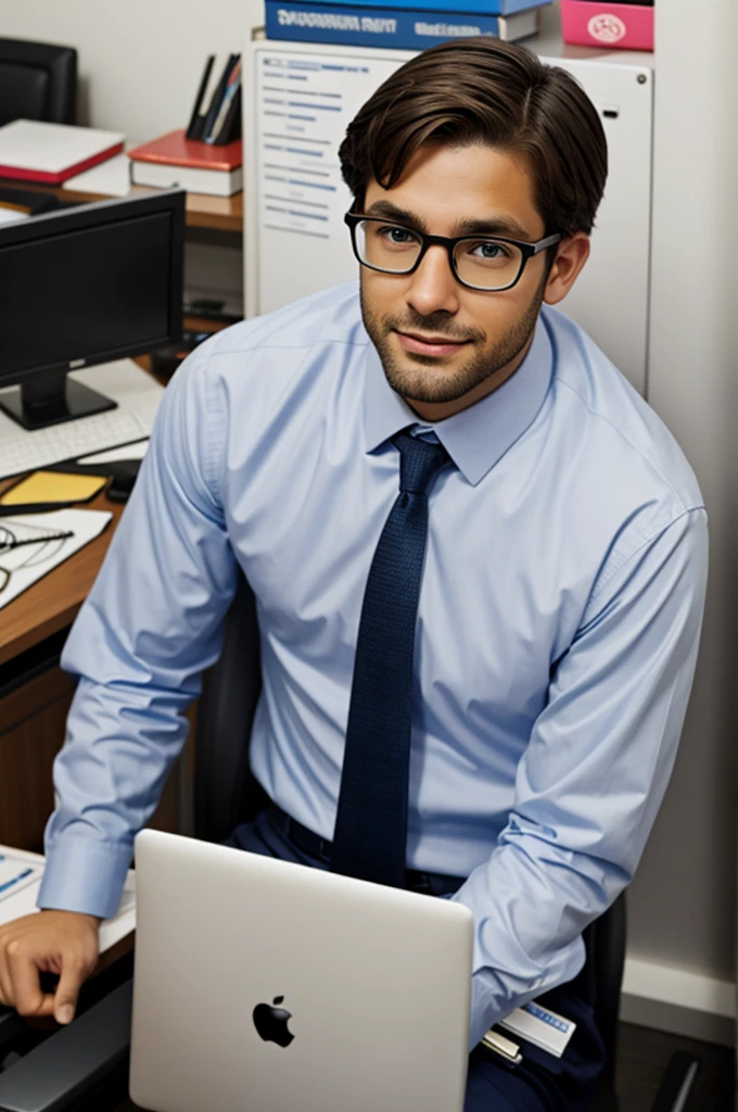 A nerd in the office