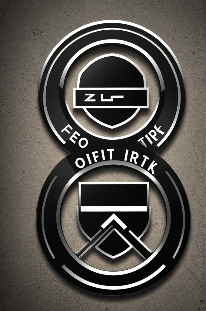 zero risk logo A graphic that combines security elements, like helmets, vests or personal protective equipment, with a modern and minimalist design.
