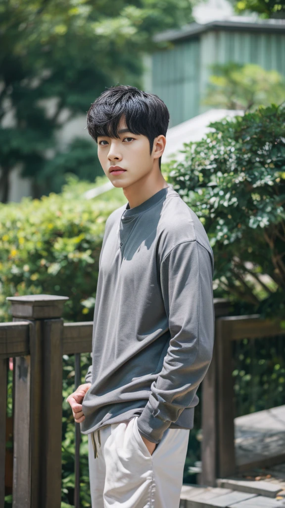 Asian alpha male in gray shirt looking at camera, Shin Jinying, Kim Do-young, Paint Ulzzang, Shen Quanrui, korean men, Shin Jin Young's Aesthetics, faceเกาหลีที่น่ารัก, handsome young man'face, Jaeyong Nam, beautiful eyes、Kim Taejoon, Hyungtae, Inspiration from Jong Suk Lee, Avatar, Korean artist, Jung Jae Hyo