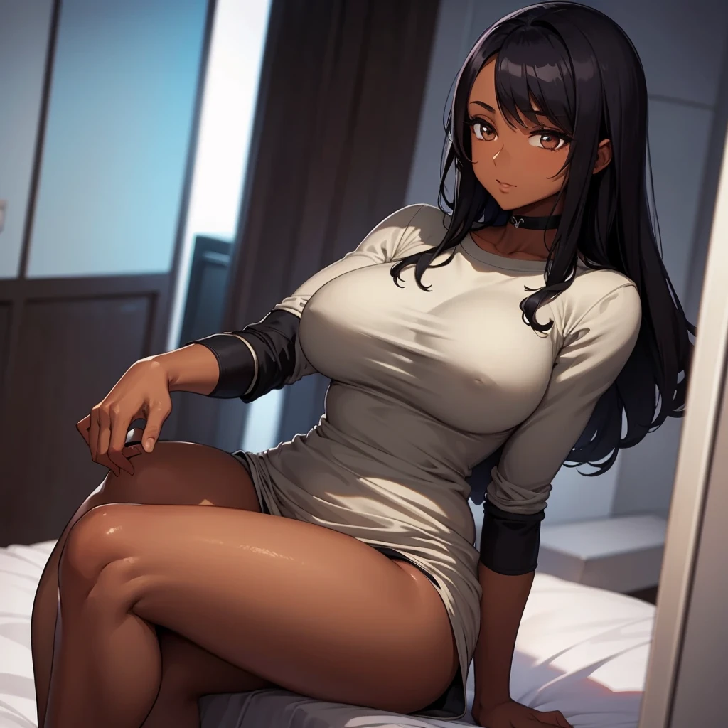 dark-skinned woman and sexy