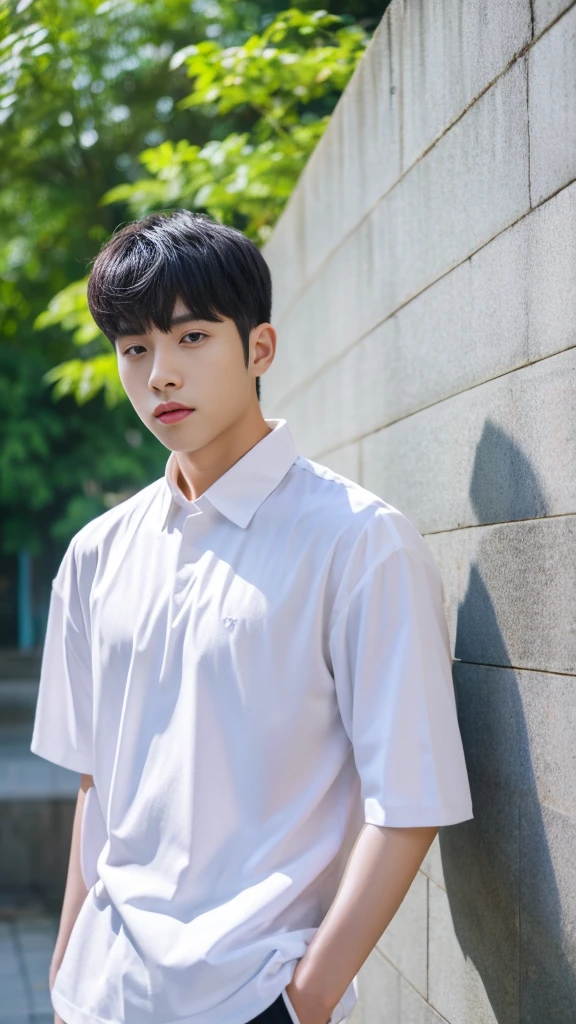Asian alpha male in white shirt looking at camera, Shin Jinying, Kim Do-young, Paint Ulzzang, Shen Quanrui, korean men, Shin Jin Young&#39;s Aesthetics, faceเกาหลีที่น่ารัก, handsome young man&#39;face, Jaeyong Nam, beautiful eyes、Kim Taejoon, Hyungtae, Inspiration from Jong Suk Lee, Avatar, Korean artist, Jung Jae Hyo 
