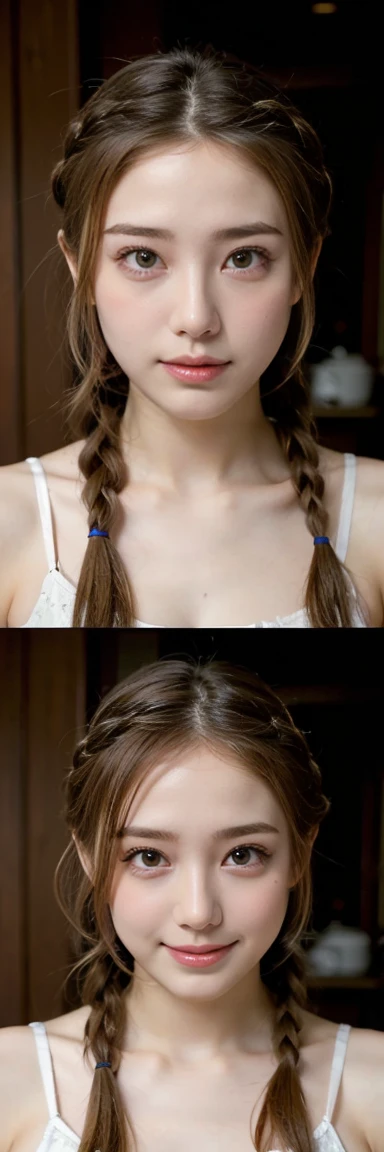 25-year-old Caucasian female、Dark Blonde、blue eyes、Long Hair、Hair set、Her hair is loosely braided、It's about shoulder-length.、smile、Wrist Accessories、A slim but well-proportioned muscular body、smile、Large Breasts、Wear a dress、Wear a cardigan over a jacquard dress、I'Iはゆったりしたスカートを着ています、smile、tall、Wearing Sandals、I'Iは近くのスーパーで買い物をしています.、Push Cart、No panties、No bra、(Expressions of ecstasy), Spread your legs, Squatting in ecstasy, Real nipples, Real Pussy, High heels