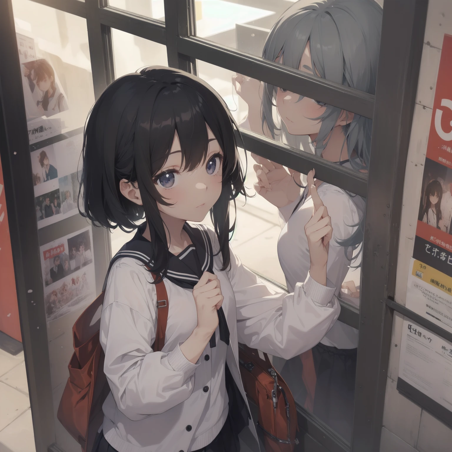 ultra-absurdres-Top quality by artist God, ultra-detailed, high resolution, anime moe artstyle, best anime 8k konachan wallpaper, pixiv contest winner, pool:2810, perfect ???????,break, 1girl, (Please draw a girl walking sleepily to school alone. )break,(Solo,little female, 13-year-old:1.3),Full limbs, complete fingers,a junior high school student, (very short hair), short cut, flat chest, , small butt, small black eyes, beautiful detailed eyes, well-proportioned iris and pupils, expressive eyes, highres detailed hair, soft expression, salor school_uniform, sailor collar, serahuku, bow, pleated skirt,(Detailed Lighting), (Detailed background), in the School commute route. break,super detailed skin, Best cinematic lighting powered by famous artist, 8k,beauty illustration,photoshop_(medium),very aesthetic,break,((artist:yuuhagi_(amaretto-no-natsu) )), artist:clamp ,artist:carnelian ,artist:kantoku ,
