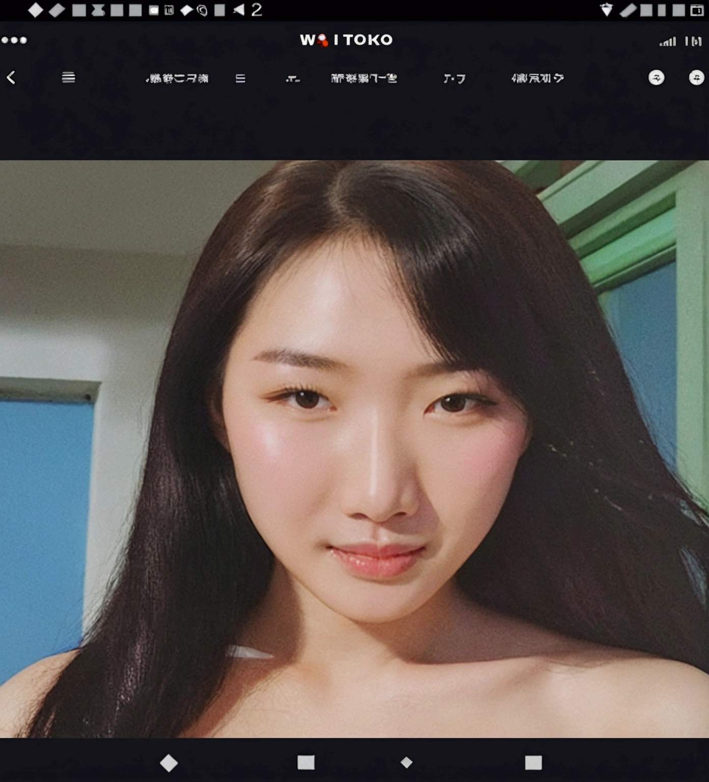 Half-naked beauty, Nipples are visible