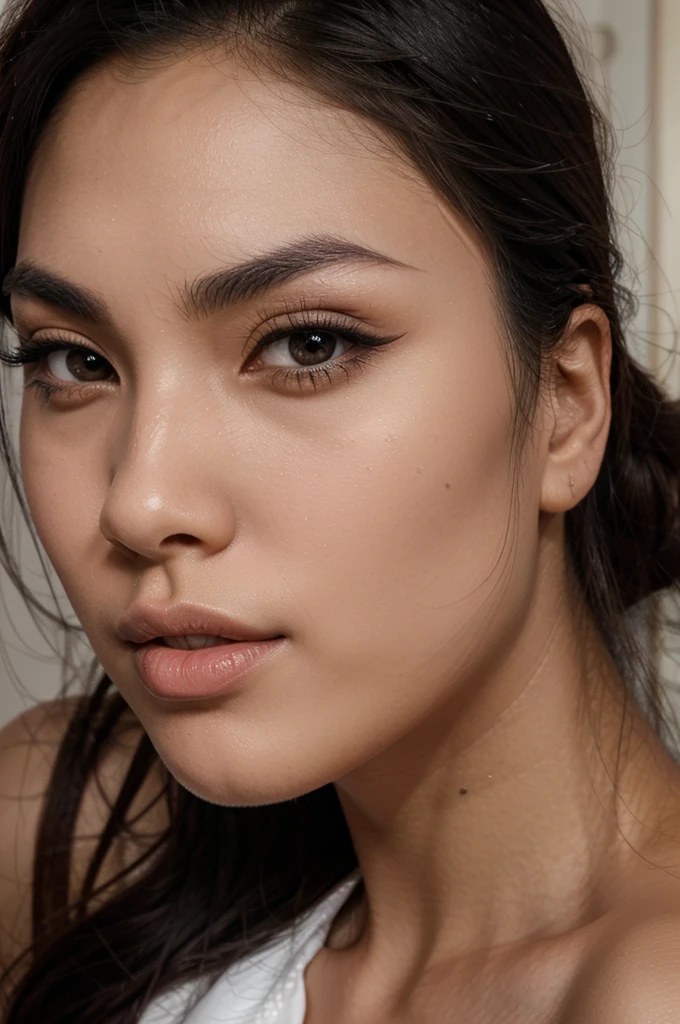 She has an oval face with high cheekbones, a defined jawline is Asian, japanese. His eyes are large and almond, black in color, with long eyelashes and thick, arched eyebrows. His nose is small and straight, and she has full, wide lips. Your hair is short, smooth and black she is wearing glasses. She has an oval face with high cheekbones, a defined jawline is Asian, japanese. She has a slim waist with big . His eyes are large and almond, black in color, with long eyelashes and thick, arched eyebrows. His nose is small and straight, and she has full, wide lips. Foto inshot, Selfie, inshot Selfie.