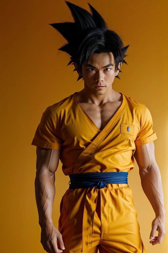 Goku , yellow.