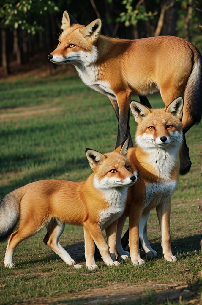 Love of fox couple by kavini