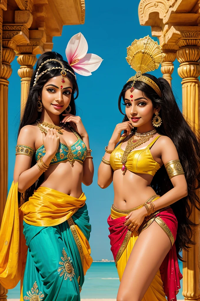 Cartoon Radha Krishna 