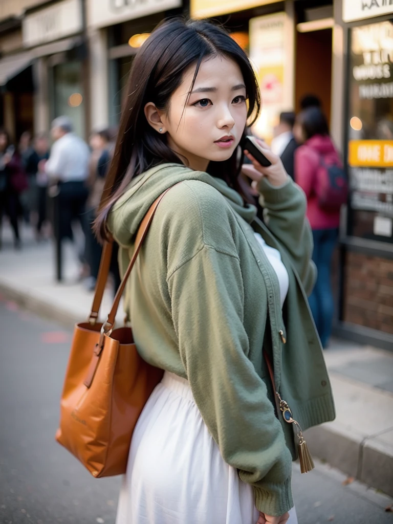 (head of'artwork, best quality), (idole kpop, Belle fille), PAUSE rich, sweatshirt à capuche, obesity +++, bbwchan, big sale fat and round sius le oull