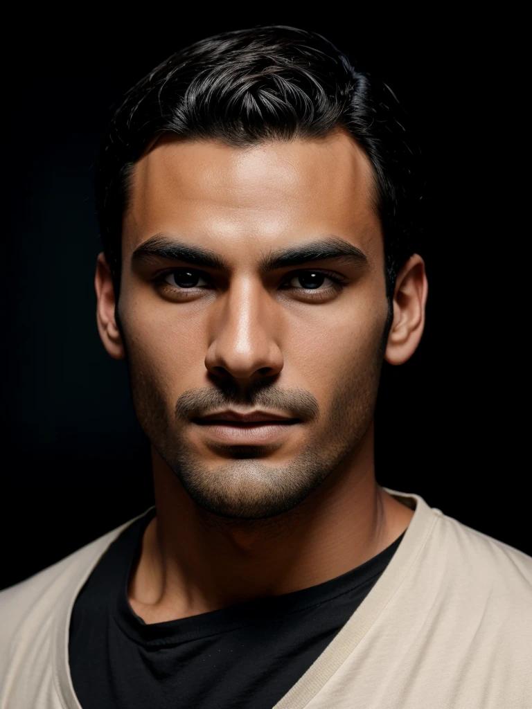 A male dark background and his face was not revealed