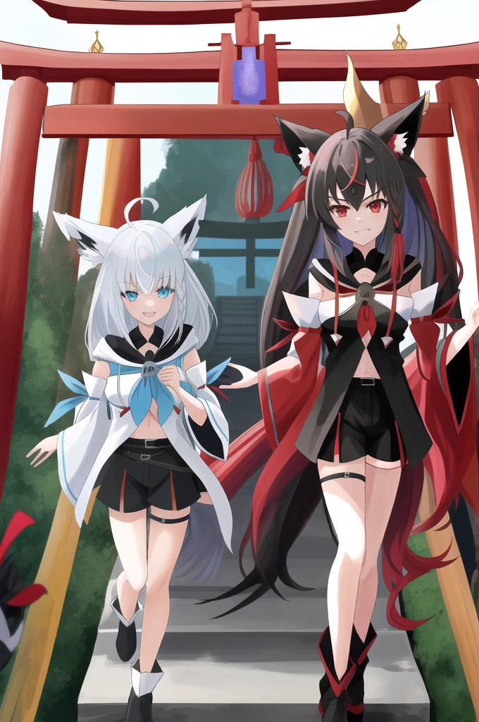 ) Full body, beautiful eyes , 1 girl , full body , cute girl , anime style , cute eyes ,fox , , crown , hidden legs ,( queen) , (standing up) , Noxkitsune is the legendary counterpart to Legendarune, embodying the mystical and shadowy aspects of the night. This Pokémon is revered for its control over darkness and its ability to blend into the shadows, making it a master of stealth and illusion. Noxkitsune has sleek, obsidian-black fur that shimmers with a faint, iridescent glow under the moonlight. Its piercing silver eyes and long, flowing tails, tipped with dark purple, add to its enigmatic and formidable presence.. kitsune , (nine tails ), (full body) , anime style , human girl , (nine tailed kitsune) , beautiful eyes , (wearing full body bondage gear ), mind control , (bondage) , tendrils , nsfw , gagged , ropes , binding , bodysuit , ball gag