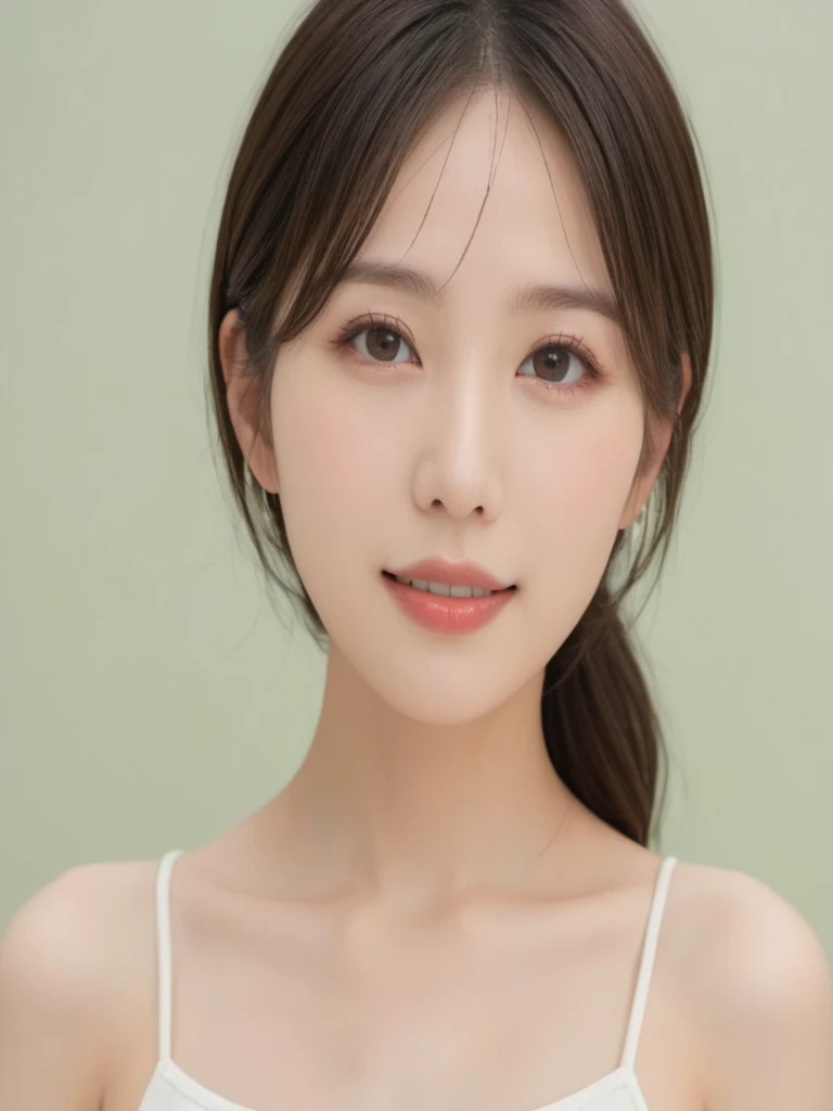(( 32K )),(( masterpiece : 1.8 )),Highest,Highest quality,High resolution,(( RAW Photos : 1.2 )) , (( Professional photography )) , Portraiture , Soft and bright light : 1.3 , Professional Lighting ,Backlight,(( Beautiful Japanese actresses : 1.3 )) ,(( Beautiful Japanese Women : 1.8 )), ( white skin like a white person : 1.5 ) , Anatomically correct body shape : 1.5 ,Correct finger shape and number : 1.5 , ( Simple dark clean background : 1.8 ) , A bare face without makeup , ( Perfect figure : 1.4 ) , White wall , White Room ,White T-shirt,Short Bob