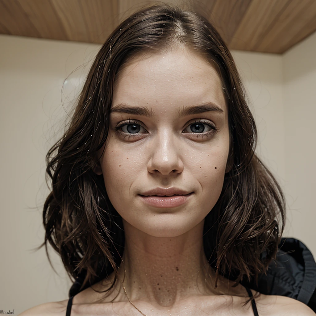 Latina de 19 ans aux longs cheveux bruns, femme seule, habillé entièrement d'un haut noir qui cache ses seins et un pantalon blanc, dans une chambre, visage détaillé et complexe, beaux yeux marron clair, gros seins naturels, gros cul naturel, dans la chambre, un sourire narquois séduisant. Son corps et son visage sont parfaits, avec une peau super détaillée et impeccable. La photo est prise à distance, capturant tout son corps et son environnement avec un équilibre parfait entre détails et contexte. La scène est très détaillée, vibrante et hyper réaliste. Rendu de haute qualité avec un éclairage naturel réaliste. Texture photoréaliste et haute résolution. Proportions réalistes, mélange homogène de détails, expression authentique avec de subtiles imperfections cutanées, texture de peau complexe. Visage féminin très détaillé, beaux yeux détaillés (1.2), bouche fermée (1.2), texture haute (1.2), réalisme (1.2), rendu de haute qualité (1.2), éclairage naturel, ultra haute définition.