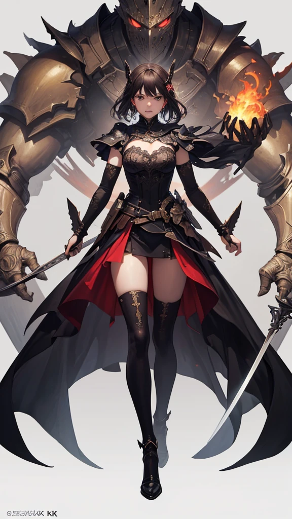 (masterpiece, 4K ,Super detailed:1.2), (anime:1), (Perfect quality), (anger), The whole body is shown, View Viewer, Holding a longsword, Adult women, tall, Full Body Art, Knight's full plate decorated armor, Silver Cape, Perfect detail, Desperate look, Ultra violent women, Powerfully々And, Muscular