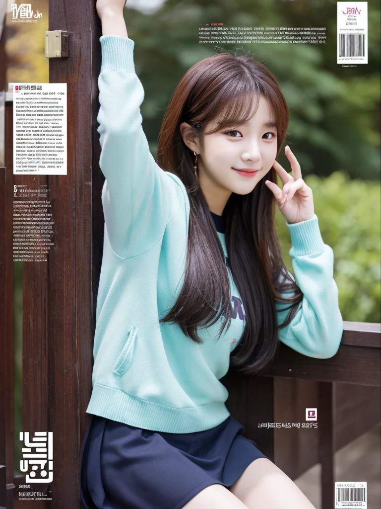 Jang Wonyoung of girl group the kpop (IVE) in the year book university