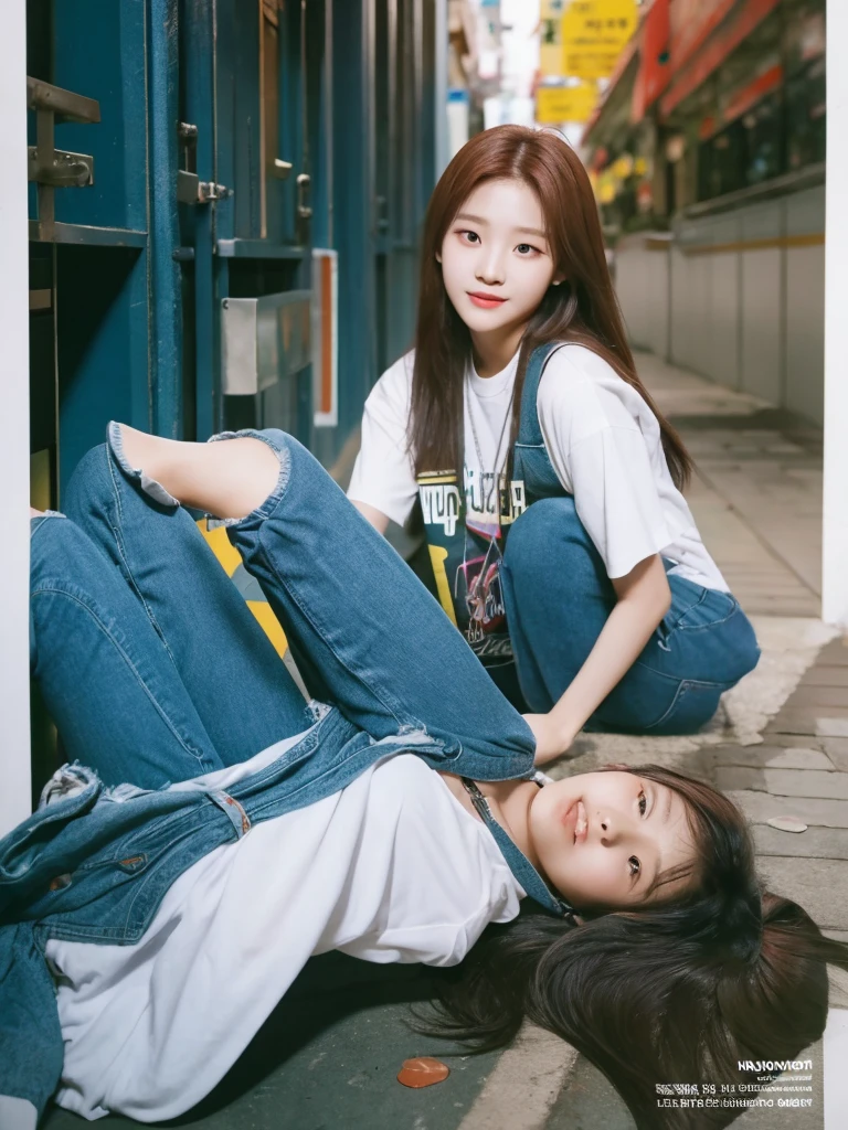 Jang Wonyoung of girl group the kpop (IVE) in the year book university