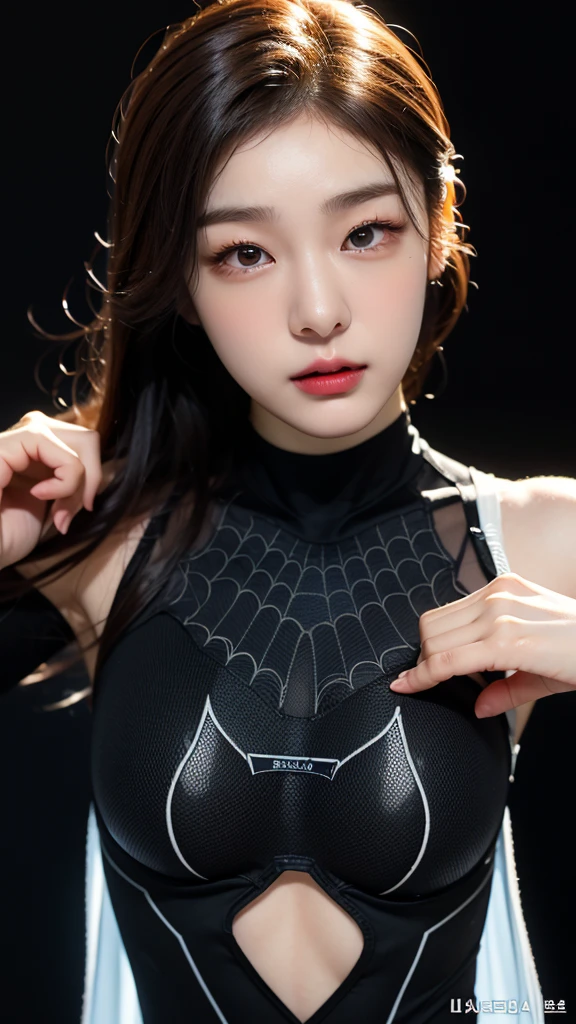 ((Realistic lighting, highest quality, 8k, masterpiece: 1.3)), Clear focus: 1.2, 1 girl, Perfect body beauty: 1.4, Slim Abs: 1.1, ((Dark brown hair, Big Breasts: 1.3)), (Finished with body paint,Body Painting Costume, transparent_Catsuit with tribal tattoo pattern and deep slit : 1.4), (outside, Night view: 1.1),Chinatown,Yokohama,Body Paint Dresses, whole body, Long legs, Highly detailed face, Fine Eyes, double eyelid
